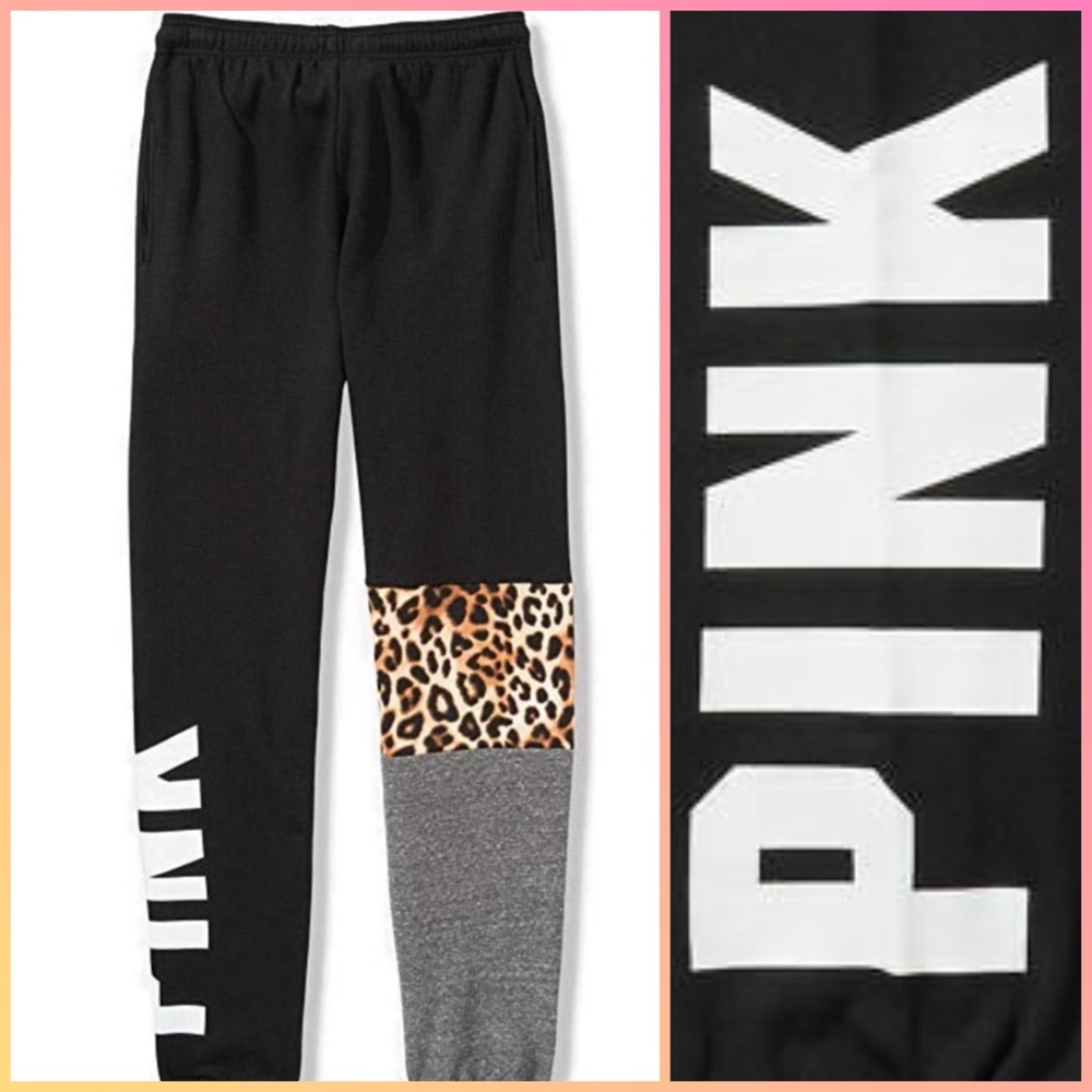 VS PINK Leopard Colorblock Set - Picture 10 of 14
